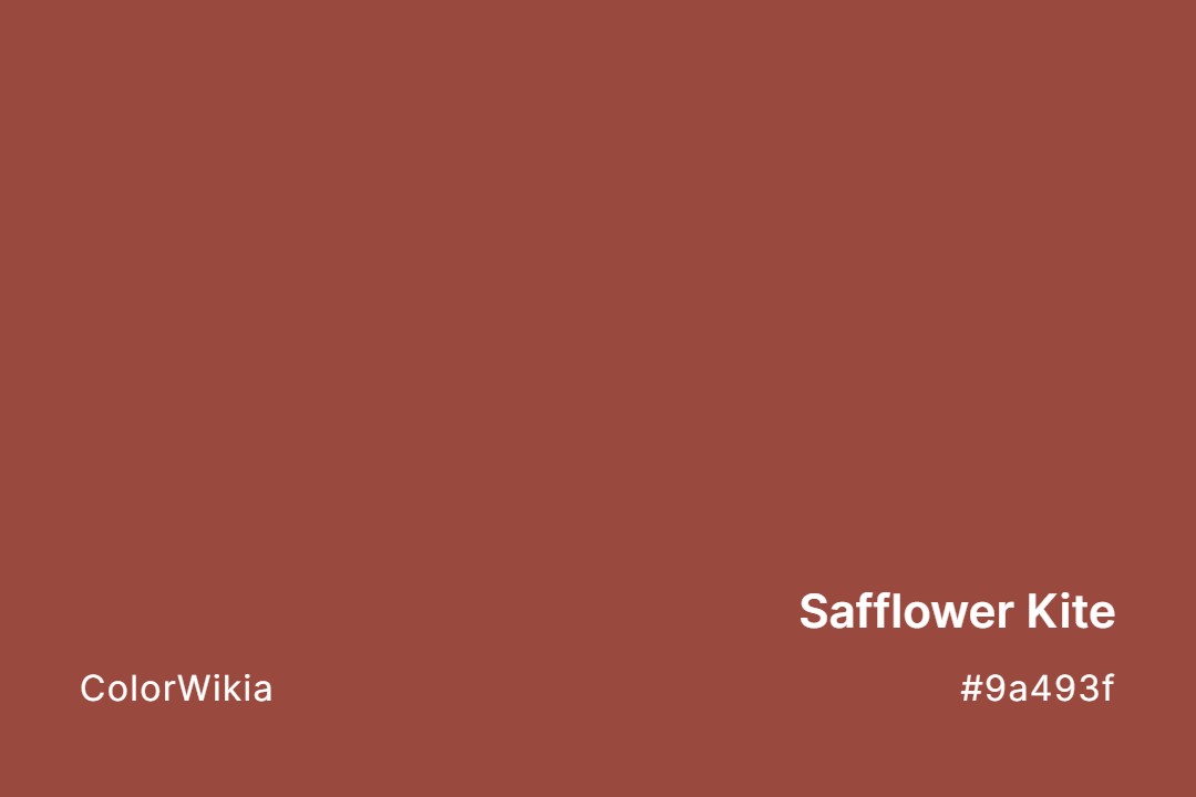 safflower kite color 9a493f