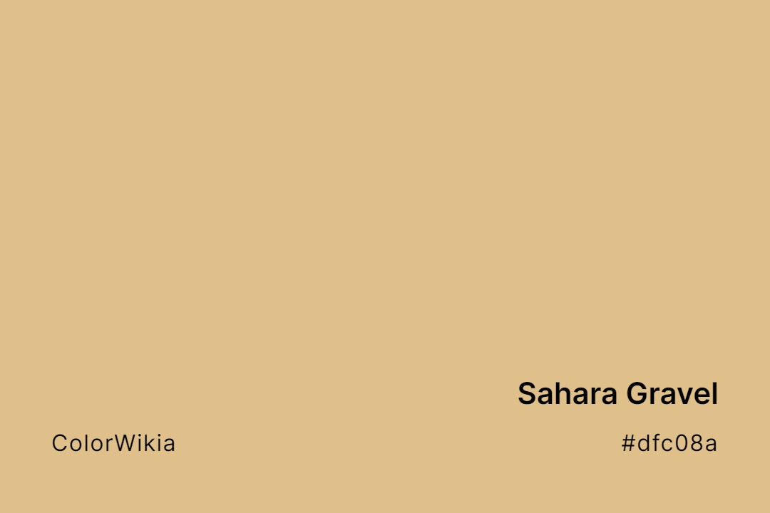 sahara gravel color dfc08a