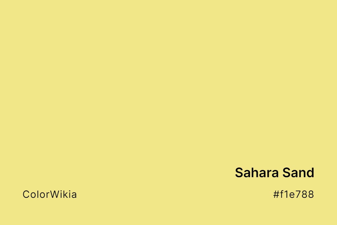 sahara sand color f1e788