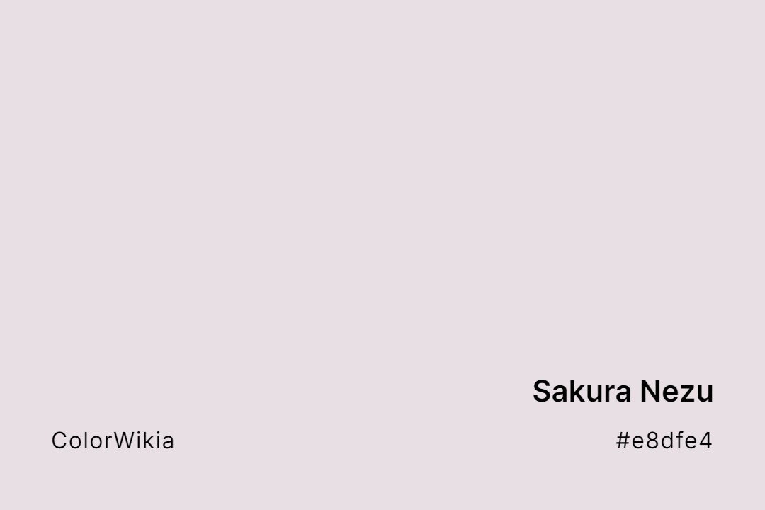 Sakura Nezu Color – #e8dfe4: Codes and Complete Breakdown