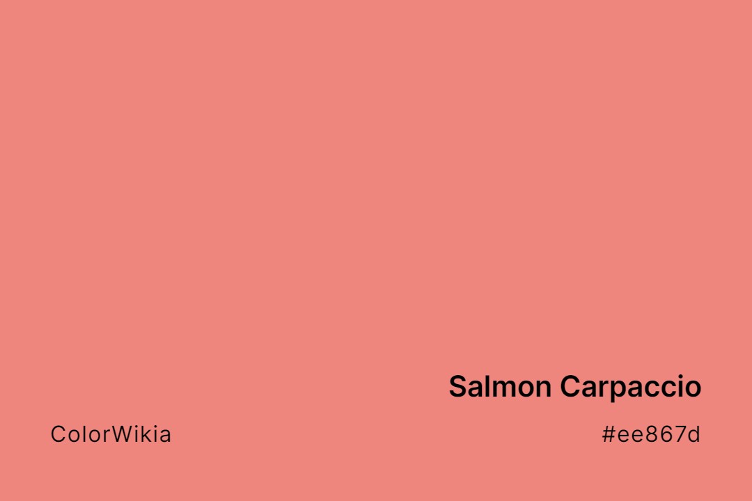 salmon carpaccio color ee867d