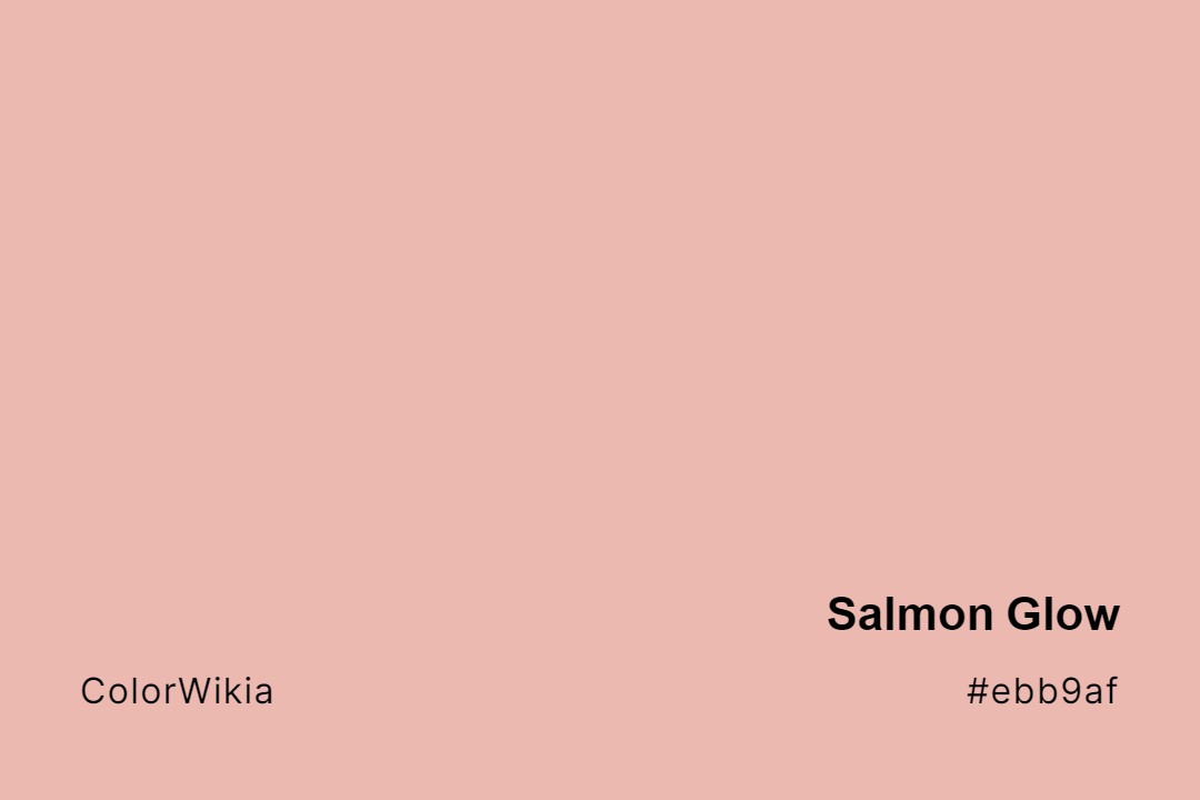 salmon glow color ebb9af