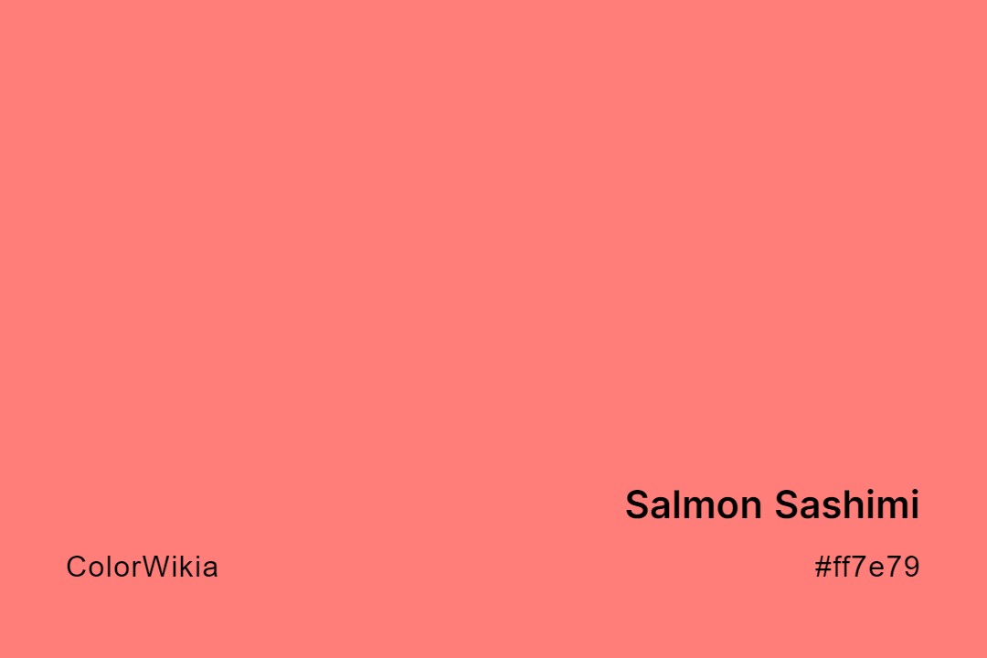 salmon sashimi color ff7e79