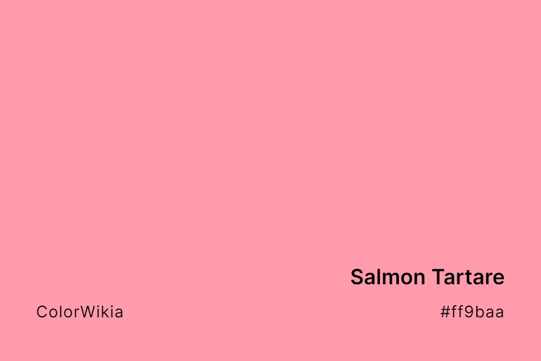 salmon tartare color ff9baa