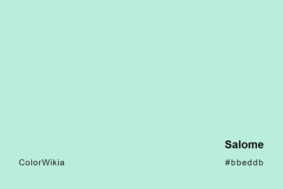 Salome Color – #bbeddb: Codes and Complete Breakdown