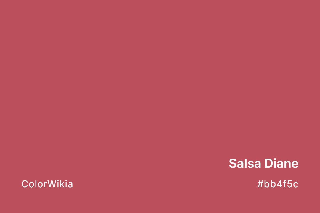 salsa diane color bb4f5c