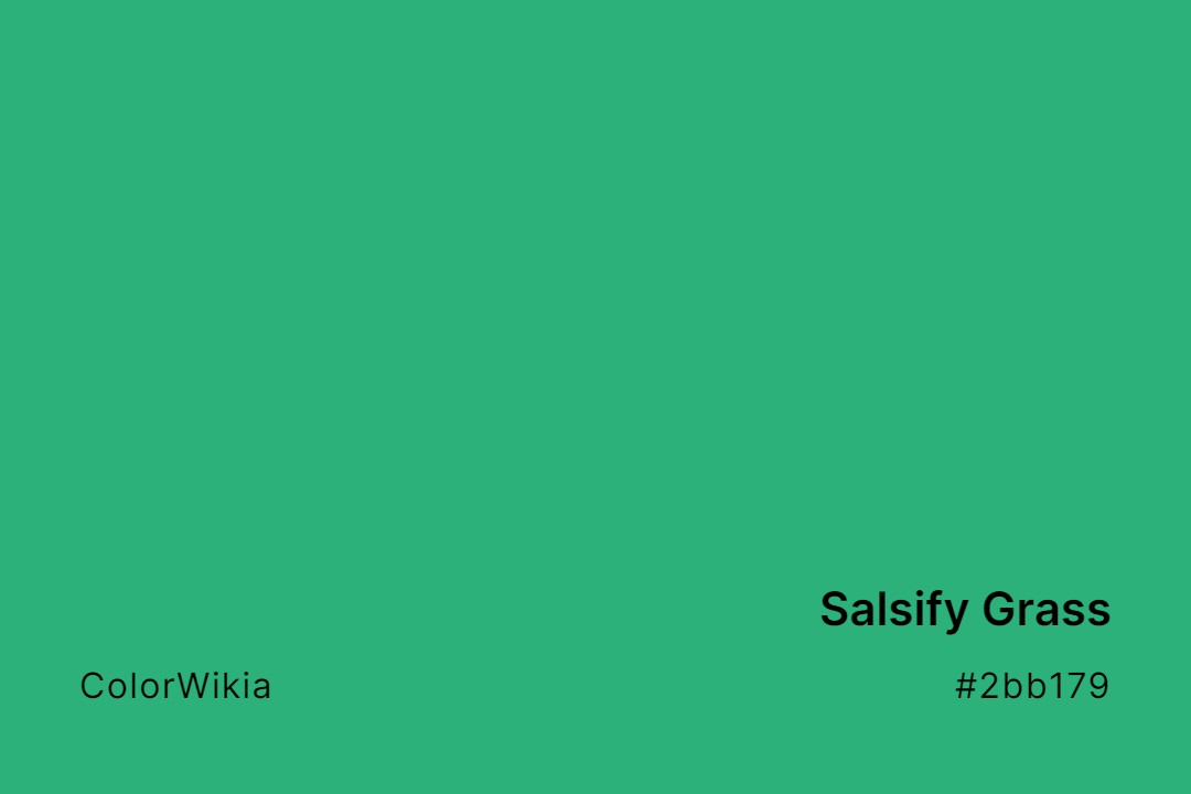 salsify grass color 2bb179