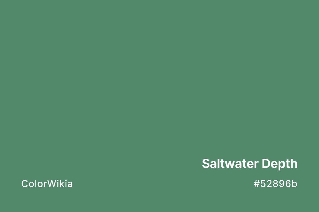 Saltwater Depth Color – #52896b: Codes and Complete Breakdown