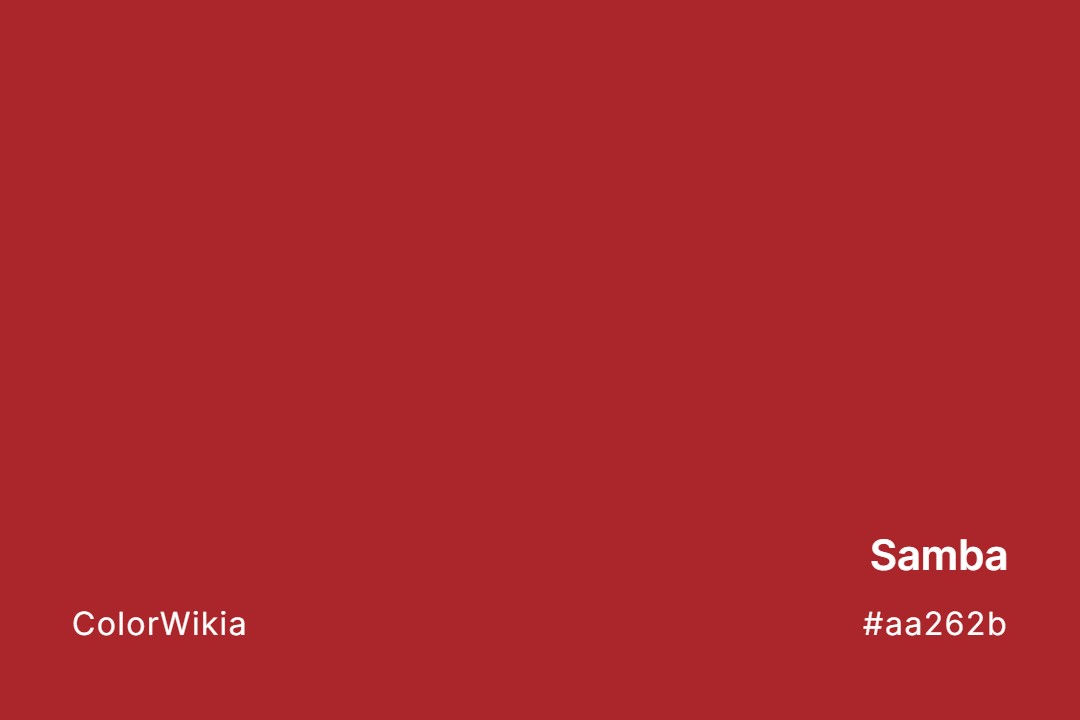 Samba Color – #aa262b: Codes and Complete Breakdown