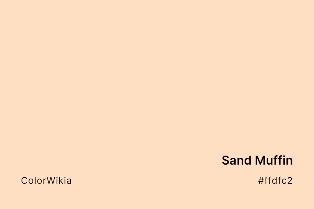 sand muffin color ffdfc2
