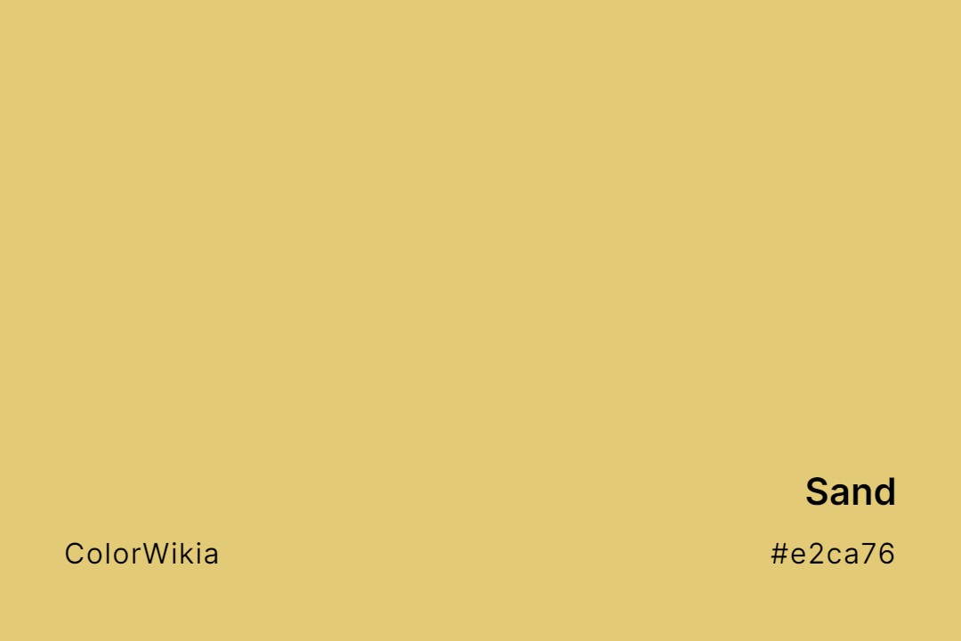 Sand Color – #e2ca76: Codes and Complete Breakdown