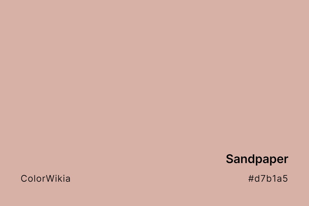 Sandpaper Color – #d7b1a5: Codes and Complete Breakdown