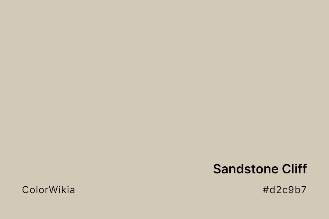 sandstone cliff color d2c9b7