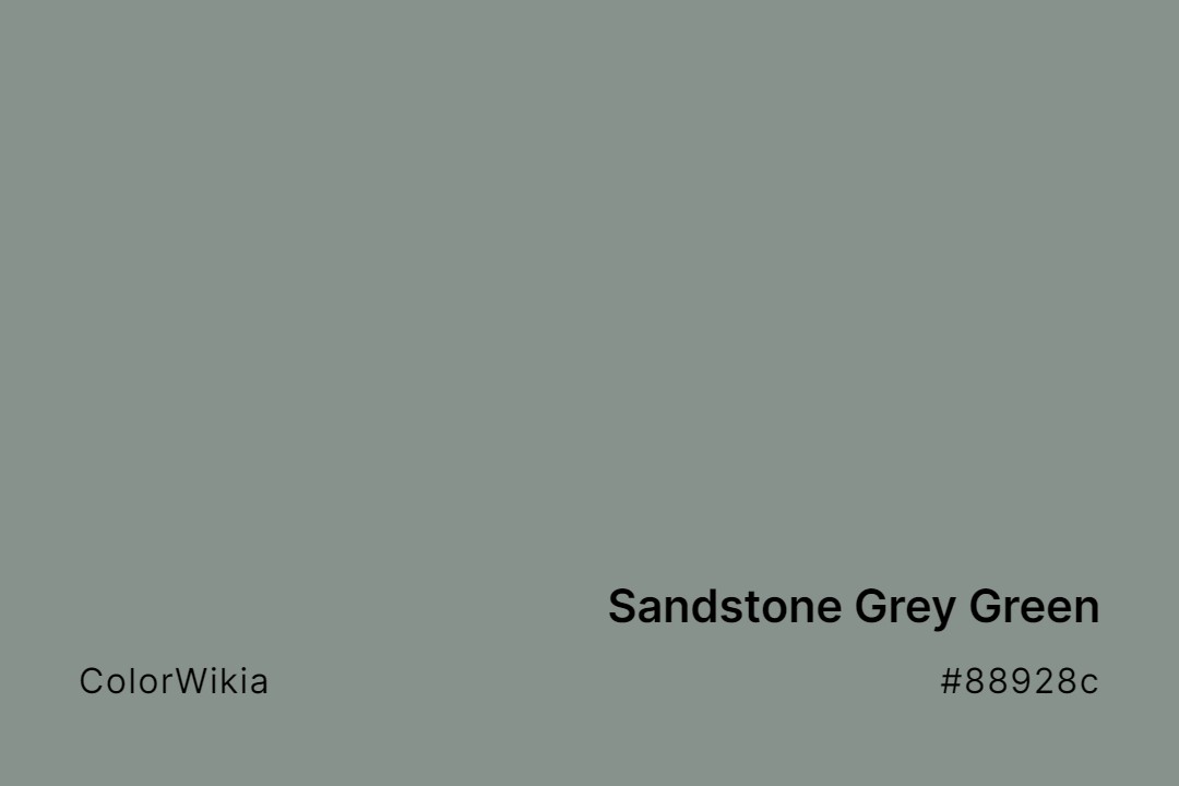 sandstone grey green color 88928c