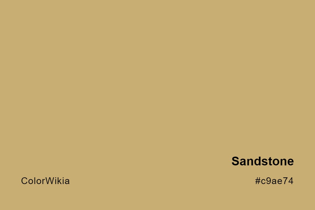 sandstone color c9ae74