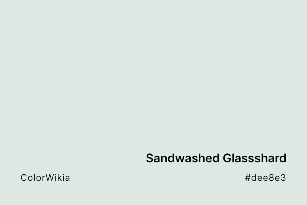 sandwashed glassshard color dee8e3