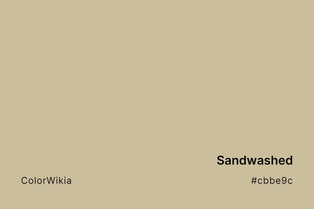 sandwashed color cbbe9c