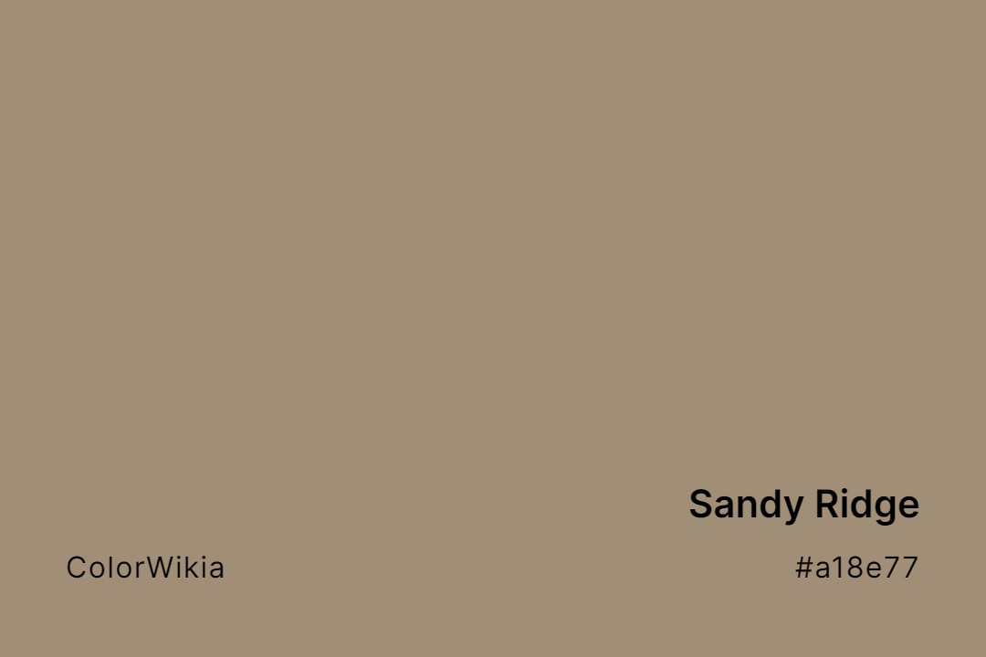 sandy ridge color a18e77