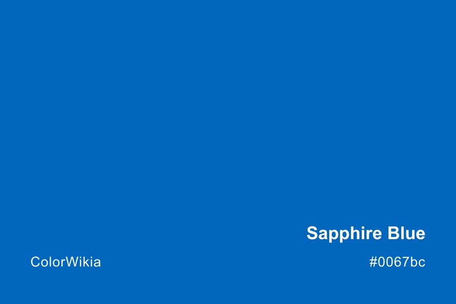 Sapphire Blue Color – #0067bc: Codes and Complete Breakdown
