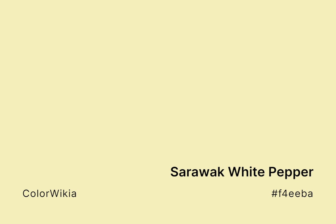 sarawak white pepper color f4eeba