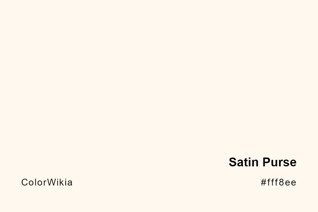 Satin Purse Color – #fff8ee: Codes and Complete Breakdown