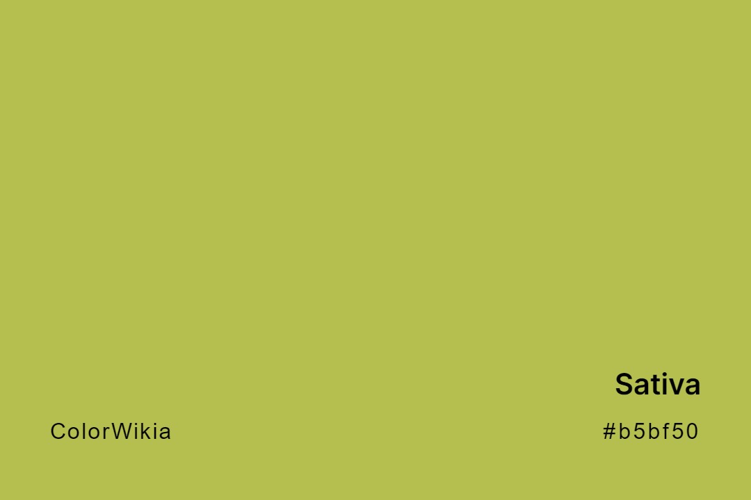 Sativa Color – #b5bf50: Codes and Complete Breakdown