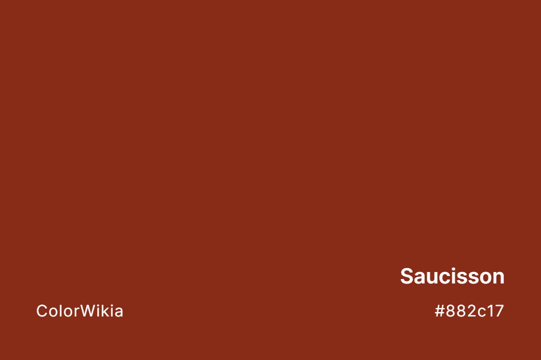 Saucisson Color – #882c17: Codes and Complete Breakdown