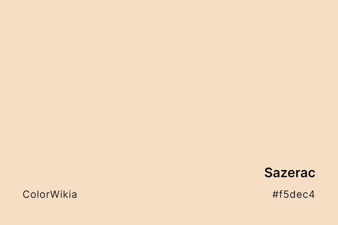 Sazerac Color – #f5dec4: Codes and Complete Breakdown
