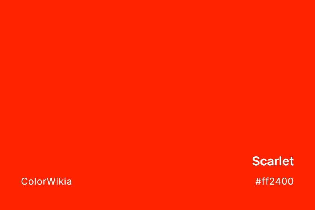 scarlet color ff2400