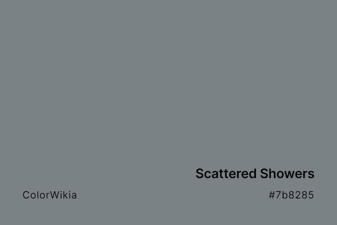 Scattered Showers Color – #7b8285: Codes and Complete Breakdown