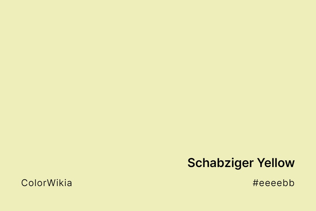 Schabziger Yellow Color – #eeeebb: Codes and Complete Breakdown