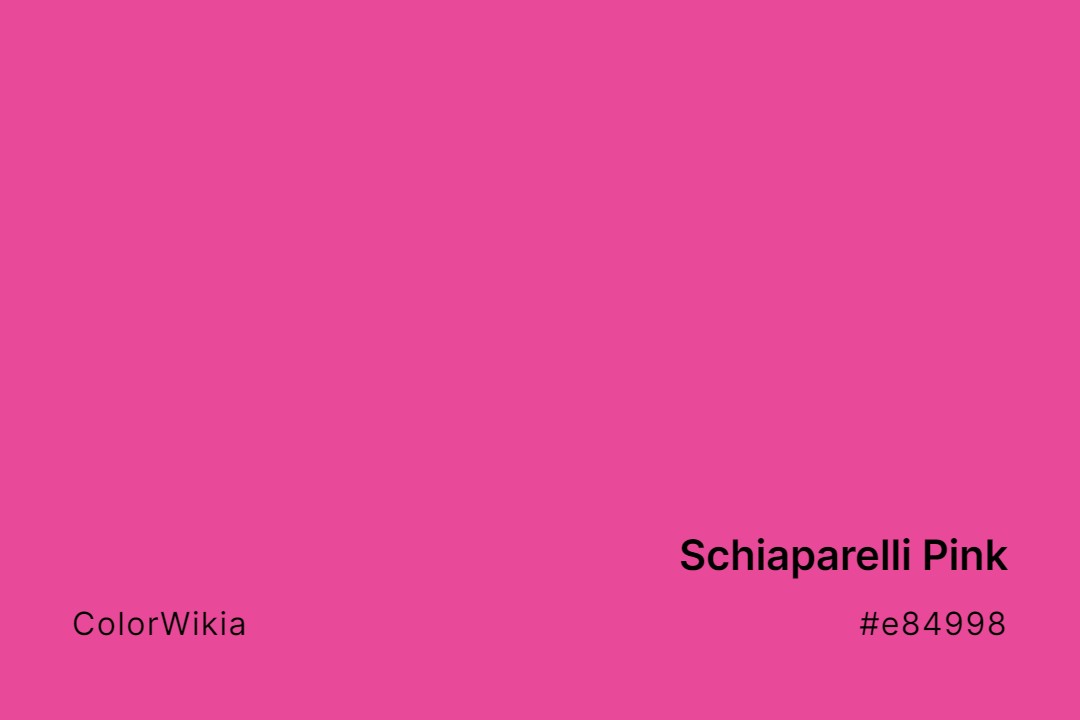 Schiaparelli Pink Color – #e84998: Codes and Complete Breakdown