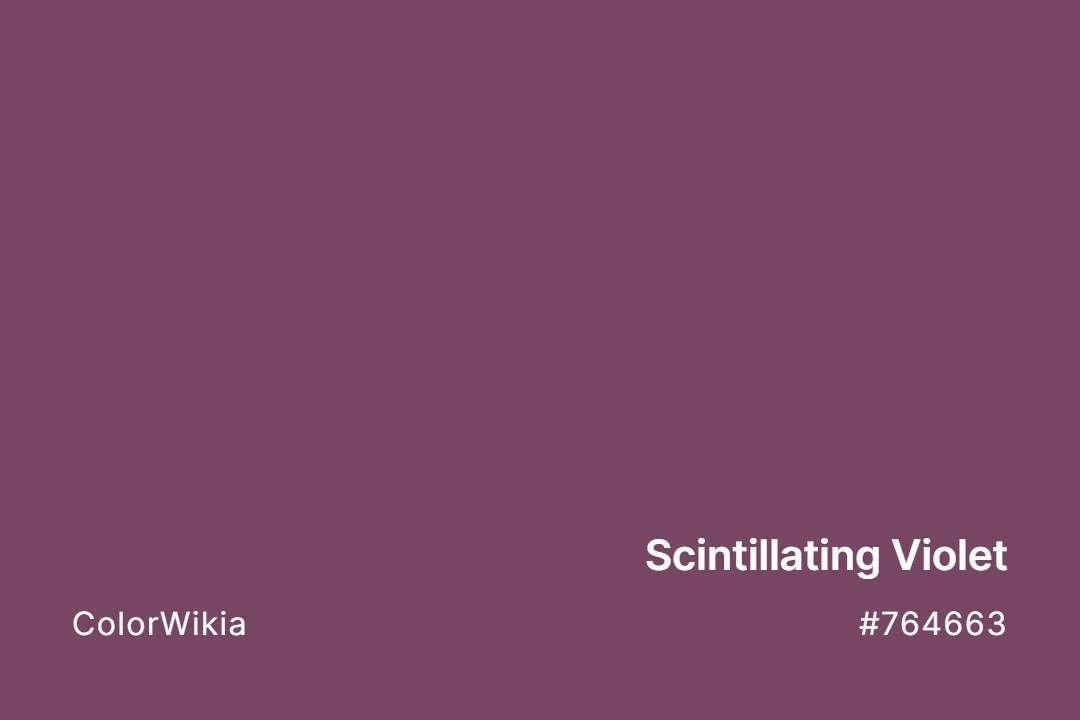 Scintillating Violet Color – #764663: Codes and Complete Breakdown