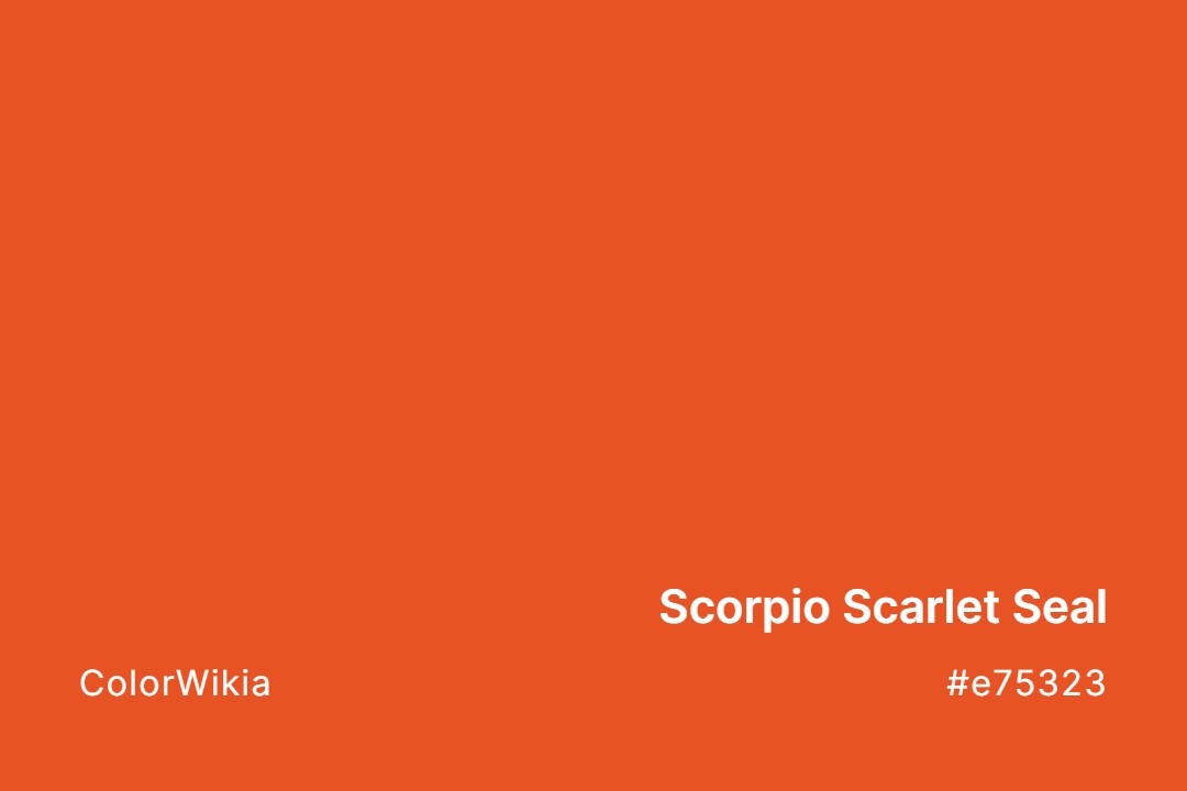 scorpio scarlet seal color e75323