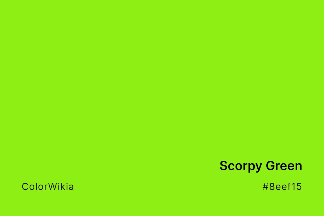 Scorpy Green Color – #8eef15: Codes and Complete Breakdown