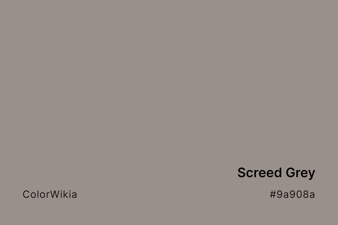 Screed Grey Color – #9a908a: Codes and Complete Breakdown