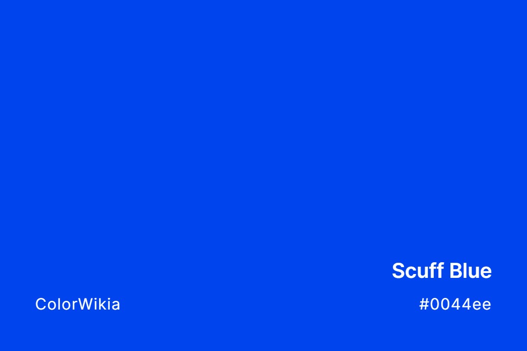 Scuff Blue Color – #0044ee: Codes and Complete Breakdown