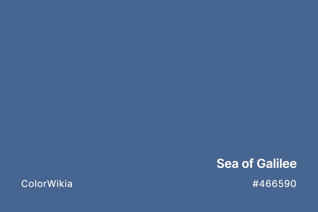Sea of Galilee Color – #466590: Codes and Complete Breakdown