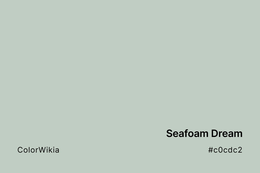 seafoam dream color c0cdc2