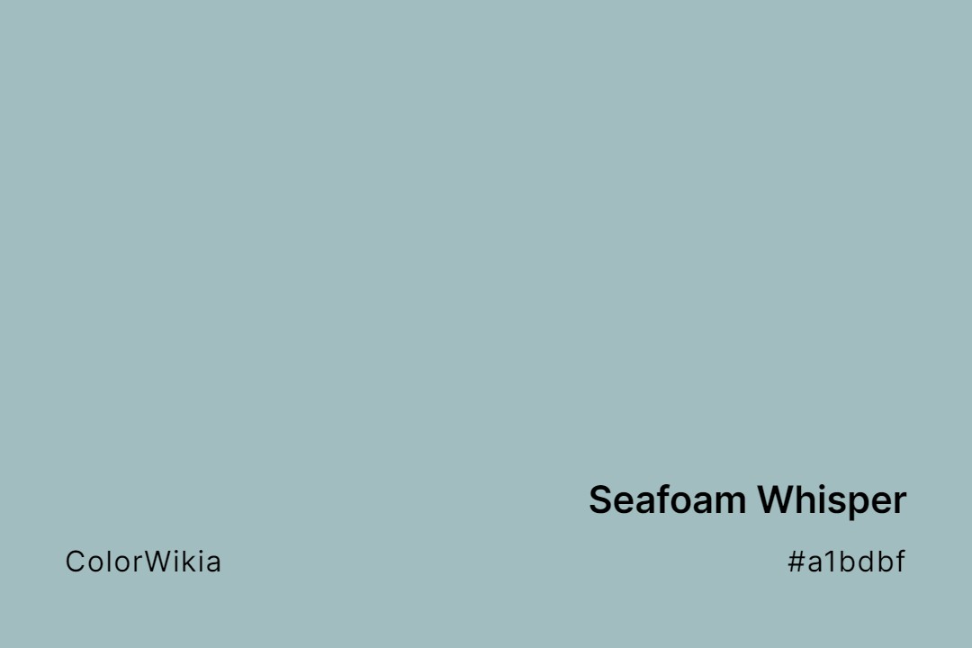 seafoam whisper color a1bdbf