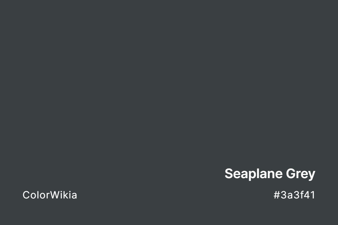 Seaplane Grey Color – #3a3f41: Codes and Complete Breakdown