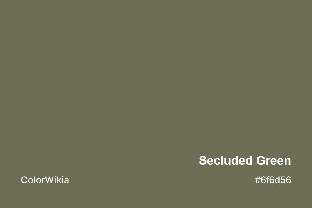 secluded green color 6f6d56