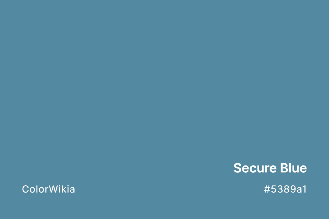 Secure Blue Color – #5389a1: Codes and Complete Breakdown