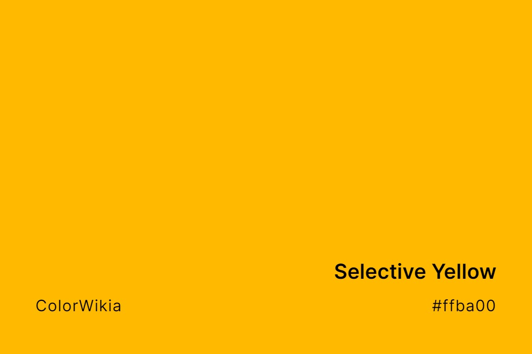 Selective Yellow Color – #ffba00: Codes and Complete Breakdown