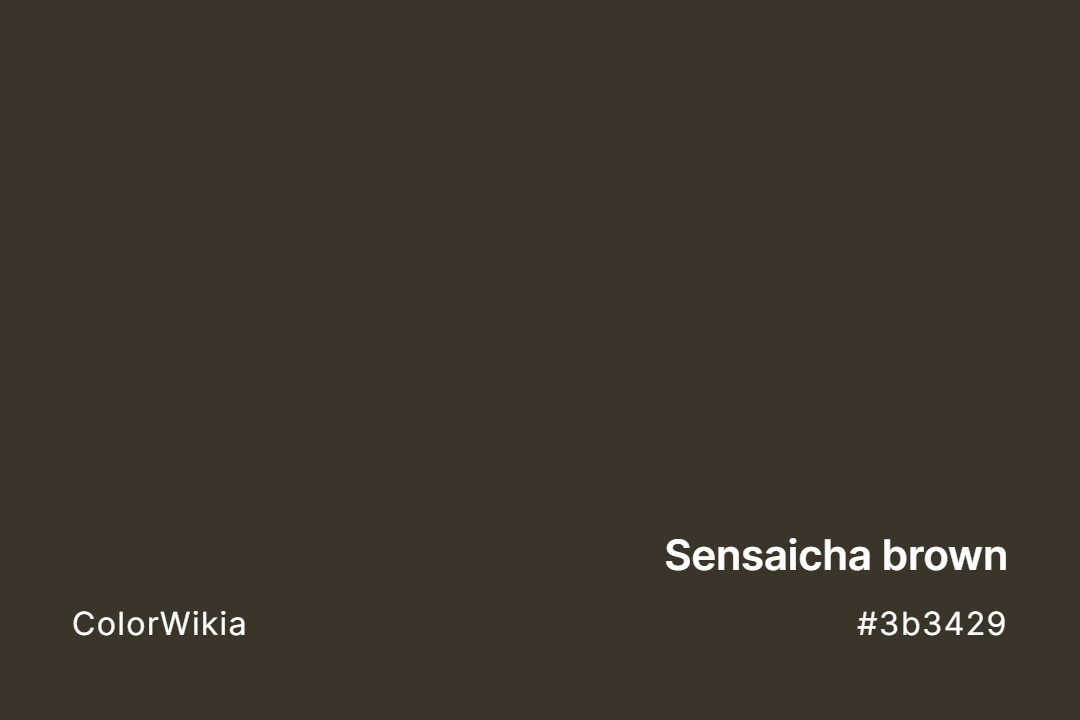 Sensaicha brown Color – #3b3429: Codes and Complete Breakdown