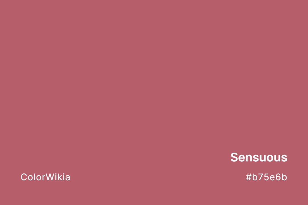 Sensuous Color – #b75e6b: Codes and Complete Breakdown