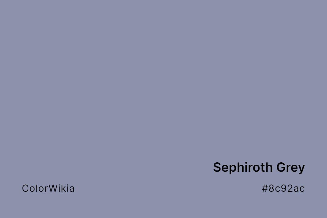 Sephiroth Grey Color – #8c92ac: Codes and Complete Breakdown