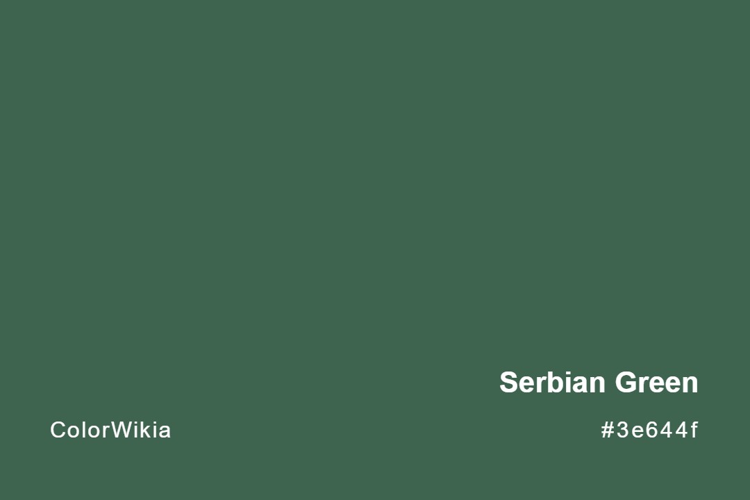 Serbian Green Color – #3e644f: Codes and Complete Breakdown
