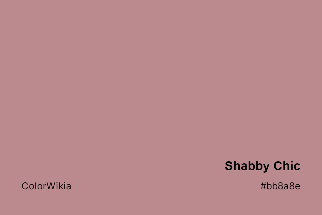 shabby chic color bb8a8e