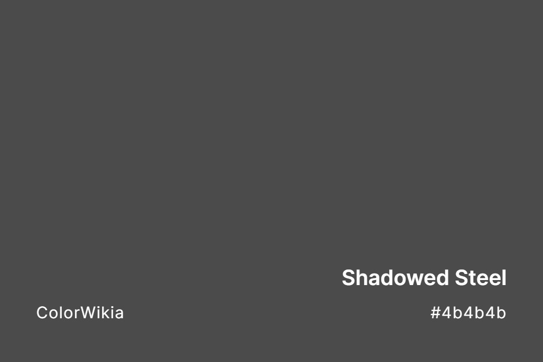 Shadowed Steel Color – #4b4b4b: Codes and Complete Breakdown